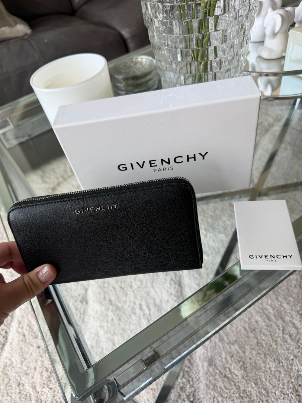 Givenchy Black Zip Wallet